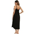 thumbnail image 4 of Women's Pajamas V Neck Sleep Dress Sleepwear Steamer Sling Skirt Underwear S-XXL, 4 of 6