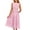 Pink, variant on Timegard Summer Dresses for Women Striped Tank Maxi Dresses Sleeveless Patchwork Midi Dress Ruched Long Sundress
