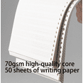 thumbnail image 4 of Deli 2 Pcs Rectangle Loose-Leaf Filler Paper Meet Daily Learning Needs（A4/50 Sheets）, 4 of 5