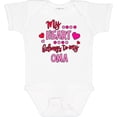 thumbnail image 3 of Inktastic My Heart Belongs to my Oma Boys or Girls Baby Bodysuit, 3 of 5