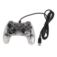 thumbnail image 1 of Manette de jeu filaire 6 axes gyroscope Turbo Burst fonction de réveil manette de jeu transparente avec lumière RVB pour Switch pour PS3 PC, 1 of 4