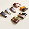 thumbnail image 2 of Leather Drawer Pulls, Dresser Pulls 3Pcs, Soft Cabinet Pulls to Avoid Collision, Perfect Replacement of Metal Cabinet Handles, 2 of 8