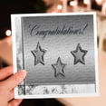 thumbnail image 7 of 3drose, Three Silver Stars. Congratulations, 12 Greeting Cards with Envelopes, 7 of 7
