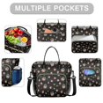 thumbnail image 2 of Pioneer Flower Floral Print Pattern Womens Lunch Box for Work,Insulated Large Lunch Bag,Leakproof Adult Lunch Bag for Work,Beach,Travel,Picnic,Camping, 2 of 6