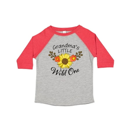 

Inktastic Grandma s Little Wild 1 with Beautiful Sunflower Gift Toddler Boy or Toddler Girl T-Shirt