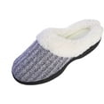 thumbnail image 3 of Roxoni Women's House Slippers Knit Fleece Lined Cozy Clog House Shoes, 3 of 6