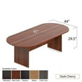 thumbnail image 2 of GOF 6FT, 8FT, 10FT Conference Table Set with Chairs (G10902B) Cherry, Espresso, Mahogany, Walnut, Artisan Grey, 2 of 6