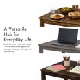 thumbnail image 6 of Furniture of America Nolan 5-Piece Transitional Solid Wood Indoor Dining Table Set, Walnut, 6 of 11