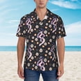 thumbnail image 2 of Fotbe Snake And Floral1 Hawaiian Shirt for Men Unisex Summer Beach Casual Short Sleeve Cotton Linen Button Down Shirts-3X-Large, 2 of 5