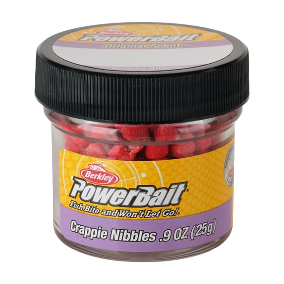 Berkley PowerBait® Crappie Nibbles, Nibbles, Fluorescent Red (1-count)