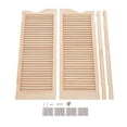 thumbnail image 4 of Wall-Mounted Swinging Door Double Half Door Double-Hinged Café Door with Hinges, 4 of 17