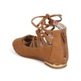 thumbnail image 3 of New Girl Little Angel Ashley-911D Nubuck Lace Up Ballet Flat, 3 of 5