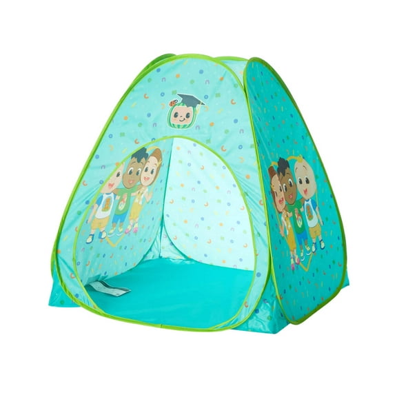Cocomelon 3pc Tent Set with Pillow and Flashlight, Aqua, Unisex, Toddler
