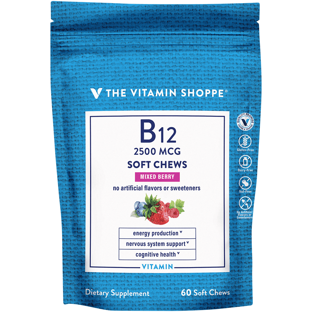 Vitamin B12 Soft Chews Supports Energy Production Cognitive Health