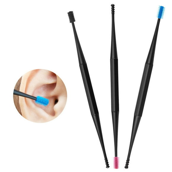 Reusable Silicone Ear Cleaning Stick Ear Pick Ear Wax Remover Cleaner Tool Pimple Extractor