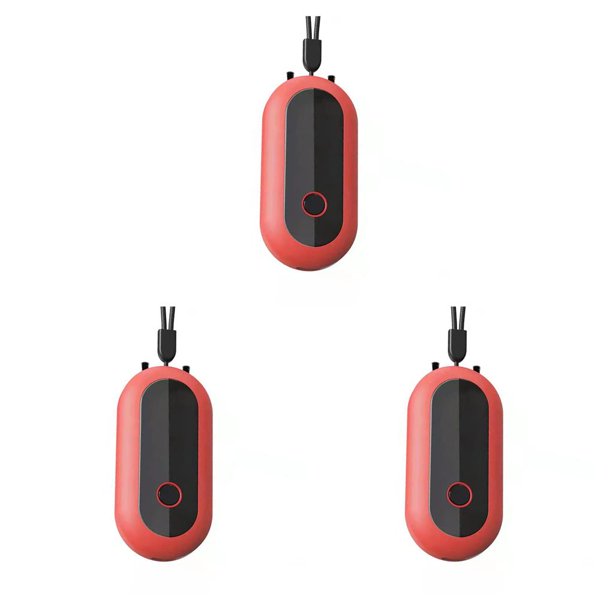 Monstrate Ambientador Ionizador Colgando del cuello 1200W/cm³ Generador de iones negativos de bajo ruido Refrescar al aire libre Smog Hogar Rojo Type1 NO1