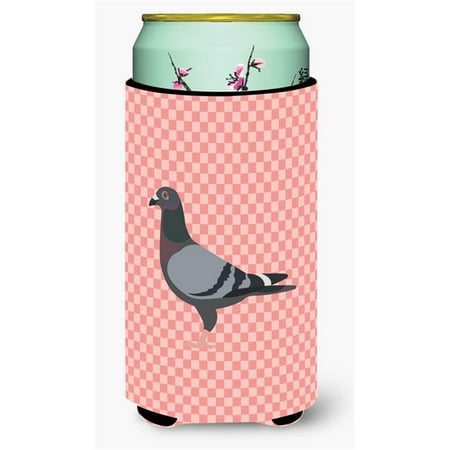 

Carolines Treasures BB7951TBC Racing Pigeon Pink Check Tall Boy Beverage Insulator Hugger