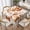 Burnt Orange Watercolor Flower, variant on Christmas Tablecloth Square 60x60 Inch,Colorful Christmas Tree Decor Table Cloth,Stain Resistance Polyester Geometric Winter Indoor Outdoor Table Covers for Kitchen Dining Parties Picnic