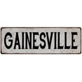thumbnail image 1 of GAINESVILLE Vintage Look Rustic Metal City State Sign 8 x 24 Matte Finish Metal 108240041319, 1 of 1