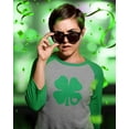thumbnail image 3 of Tstars Womens Irish Green Clover Heart Gift for St Patricks Day Beautiful Shirts Gift for Her Irish Shirt Pride Proud Irish 3-4 Women Sleeve Baseball Jersey Shirt, 3 of 6