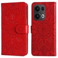 thumbnail image 5 of Funda tipo cartera GANGXUN para OPPO Reno 14 Pro 5G , diseño girasol, cuero PU, soporte, cierre magnético, tarjetero, 5 of 5