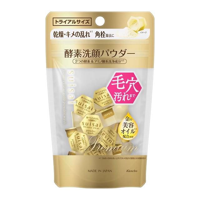 Polvo limpiador facial Suisai Kanebo Beauty Clear, 15 piezas