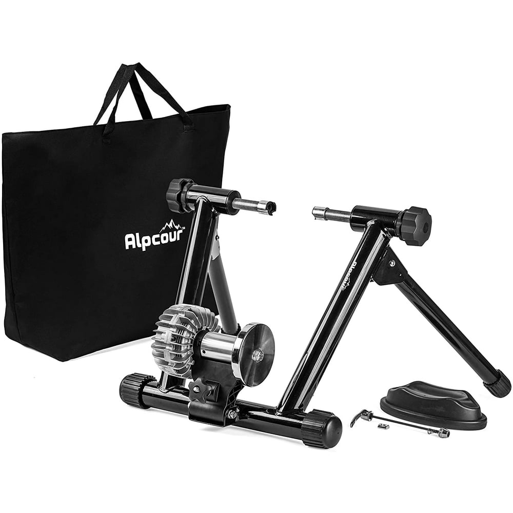 Alpcour Fluid Bike Trainer Stand Portable Stainless Steel Indoor