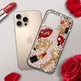 thumbnail image 4 of Glam Queen Red Lips & Lipstick Diamond Luxury iPhone Case for iPhone 17/16/15/14/13/12/11 Pro Plus Air ProMax, 4 of 5