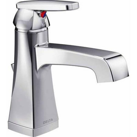 Delta Faucet 564-MPU-DST Ashlyn Single Hole Bathroom Faucet with Pop-Up Drain Assembly and Optional Base Plate -