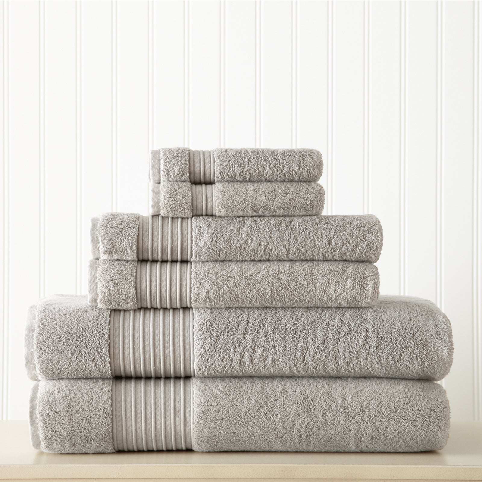 Details about   La Serna 6 Piece Towel Set Ultra Soft Luxurious Beige an Combed Cotton 650 GSM 