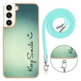 thumbnail image 3 of for Samsung Galaxy S23 FE Crossbody Strap Phone Case, Anti-Fall Pattern Clear Design Transparent Soft & Flexible TPU Drop and Shockproof Protective Cover with Adjustable Nylon Neck Strap, Keep Smile, 3 of 7