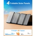 thumbnail image 4 of Hicyzoe Solar Charger Power Bank 49800mAh Wireless Portable Phone Charger Built-in 4 Cables and 4 Solar Panels,12W QC3.0 Fast Charging USB-C Battery, 4 of 8