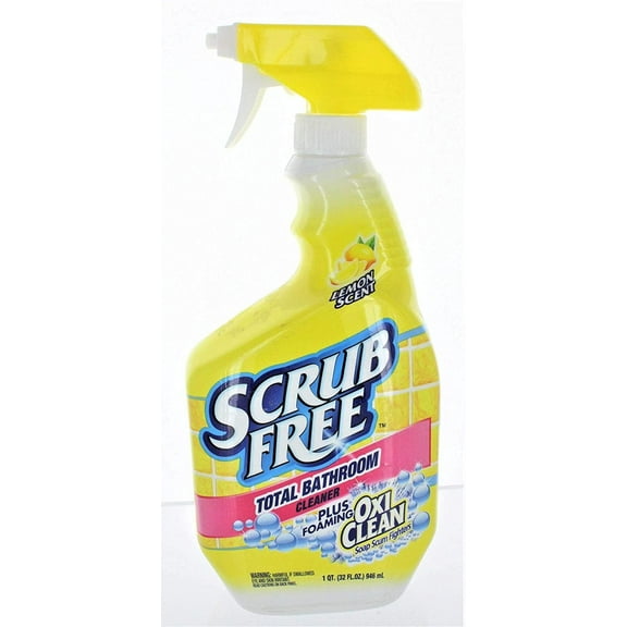 Scrub Free Bathroom Cleaner with Oxi Clean, Lemon Scent, 32 oz