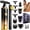gold, variant on Back Shaver for Men, LED Display, 5 in 1 Mens Back Shaver Rechargeable with Long Handle, Safety Lock, IPX7, Multi-Functional Back Trimmer for Men,(Purple)