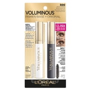 LOreal Paris Voluminous Primer Base Mascara, Blackest Black