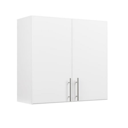 Pemberly Row Engineered Wood Contemporary 32" Wall Cabinet in White