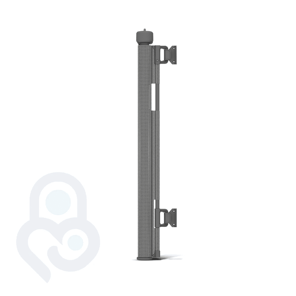Baby Proof Me Retractable Baby Gate, Extra Wide Mesh Child Safety Gate, 34" Tall x 71" Wide, Gray