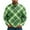 Light Green, variant on Men's St Patrick's Day Henley Sweatshirt Long Sleeve Pullover Clover Graphic Top