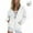 White, variant on cocolona Zip Up Hoodies for Women Long Sleeve Hooded Sweatshirts Casual Jacket Tops Fall Winter Solid Coats with Ear Hat