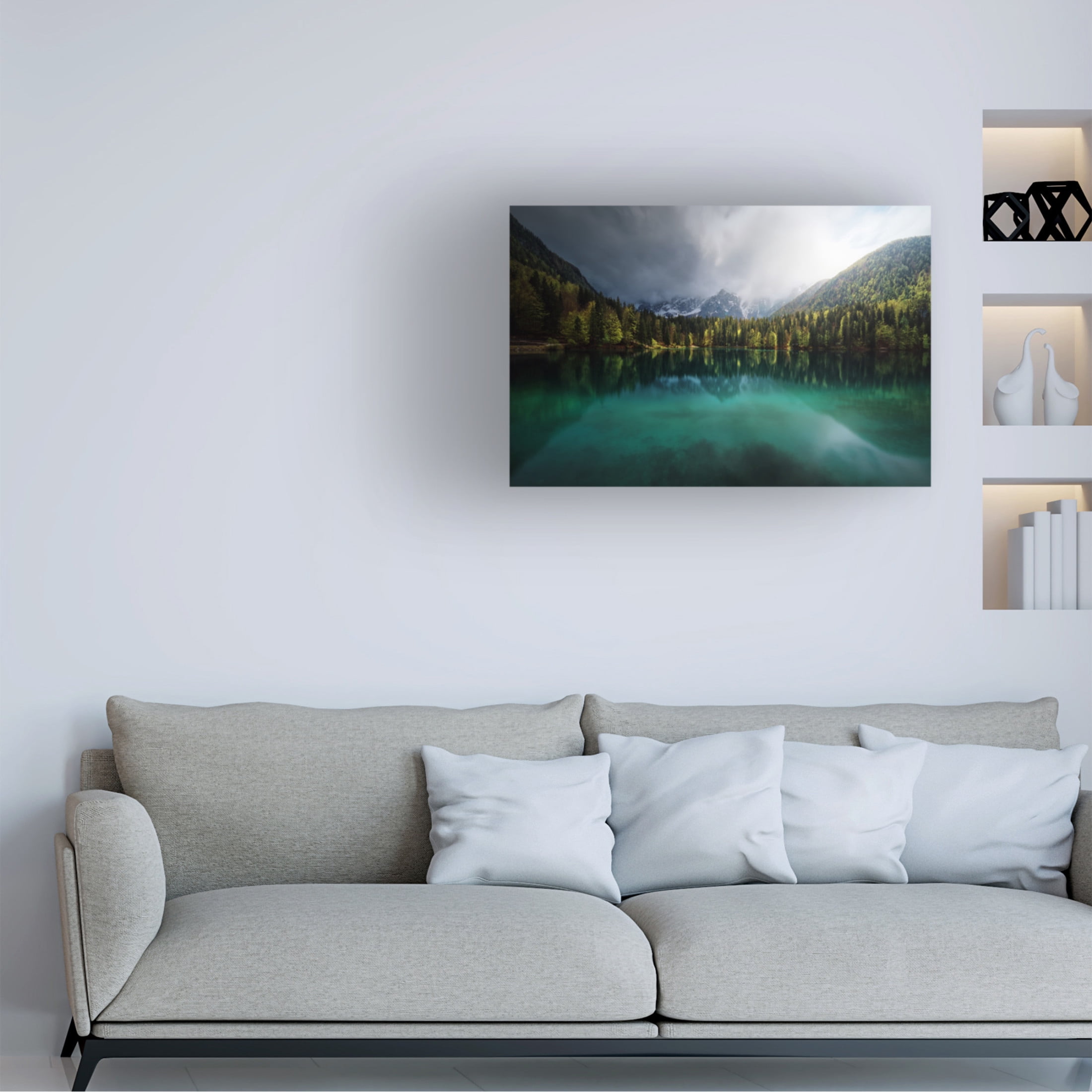 Canvas Wall Art - Juan Pablo de 'Menta ' Wall Art for Living Room, Bedroom, or Office Décor by Trademark Fine Art - 24 x 16 Inches