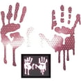 thumbnail image 1 of High Intensity Grade Reflective Bloody/Dripping Hands for Helmets, Windscreens, Rear Windows, Bumper Stickers (12" Height (Adult Size), Pink), 1 of 4