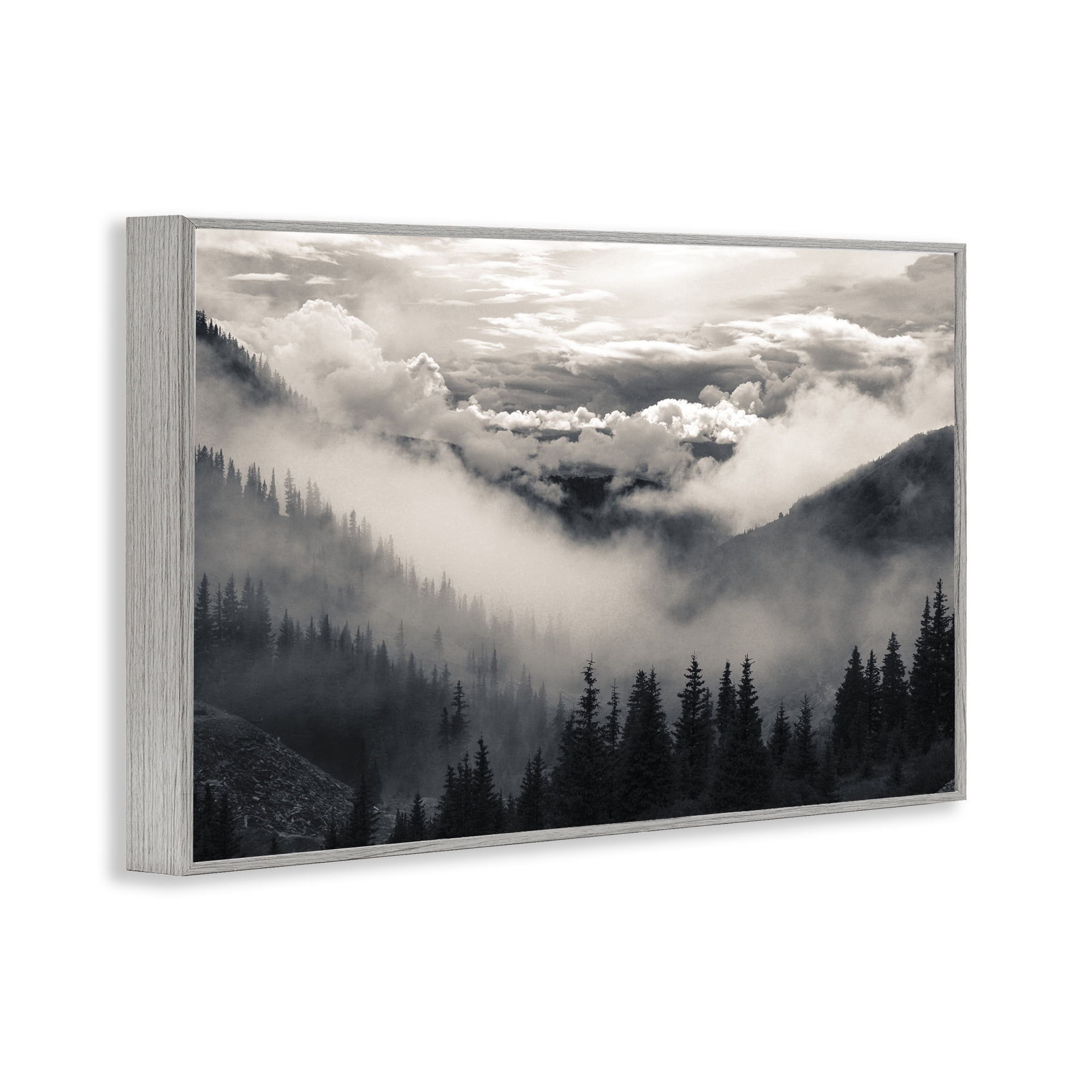 Billowing Fog Atmosphere Gray Framed Giclee Art, design by Decent Exposures