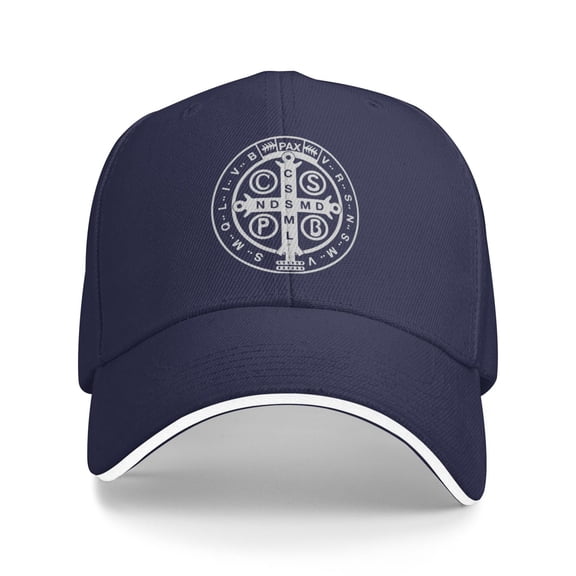 St Benedict Medal Holy Cross-1 Unisex Baseball Cap Adjustable Snapback Hats Dad Hat Trucker Hat Sandwich Cap