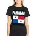 thumbnail image 3 of T-shirt Panama Flag  Soft Cotton Adult Heat-Transfer Graphic T-Shirt - 180g Breathable Fabric, Unisex Summer Casual Wear with Durable Heat-Printed Design, 3 of 9