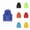 Blue, variant on Kids Unisex Mesh Breathable Fishing Vest Pockets Photography Travel Hiking Waist Coat Jacket For Adults And Youth Comfort Stretch Sizes 6-7 Years Black
