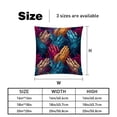 thumbnail image 5 of Pray Covers Set of 2 with Velvet Fabric and Unique Patterns for 16x16, 18x18, 20x20 Inch Throw Pillow Inserts, Throw Pillows, Throw Pillow - for Any Occasion, 5 of 6