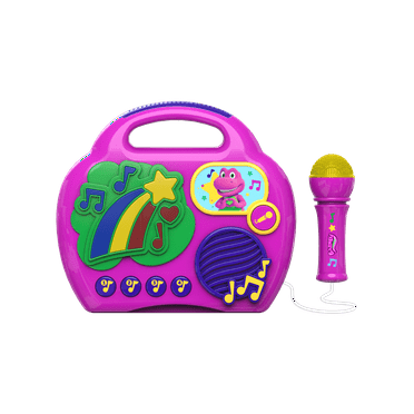 Barney Sing Along Boombox, Includes Microphone and Built-in Music, Children Ages 3 
