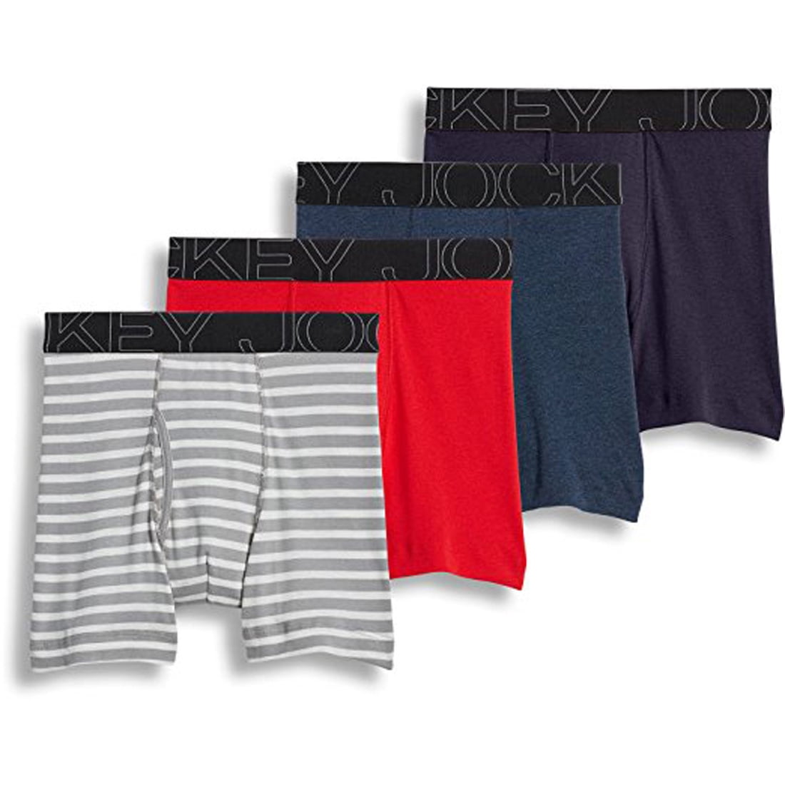 Jockey Men's 4pk Active Blend Boxer Briefs