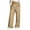 #03 Khaki 【Daily Essentials: Mix & Match All Colors】, variant on Women's Striped Drawstring Wide Leg Pants Trousers Slacks, Casual Elastic Waistband Relaxed Fit Stretchy Flowy, Lounge Travel Commuting Streetwear Essentials for Women | Aestivo,Khaki M