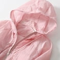 thumbnail image 3 of Waterproof Simplicity Thin Sun-Protective Loose Women's Coat Windbreaker Leisure Hooded Outwear Sunscreen Clothing Summer Long Sleeved Jacket GRAY M, 3 of 8